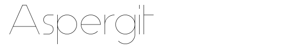 Aspergit font preview